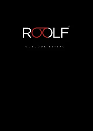 Obálka katalógu Roolf Outdoor Living 2026